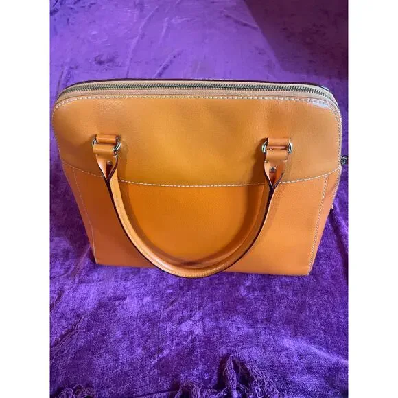 KATE SPADE Orange Wellesley Maeda Satchel Tote Bag Purse EXCELLENT CONDITION - Picture 5 of 9